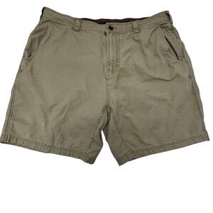 VTG. Prana BREATH Shorts Mens Sz 38 9' Khaki 5 Pocket Hiking Outdoor Cotton